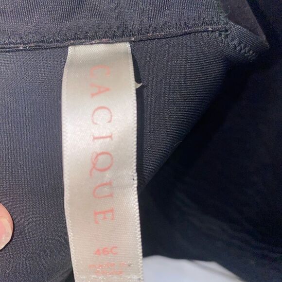 Black Cacique Lightly Lined Balconette Bra - Picture 5 of 5